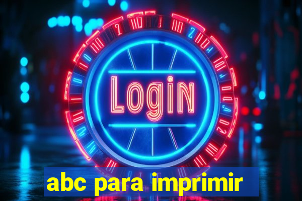 abc para imprimir